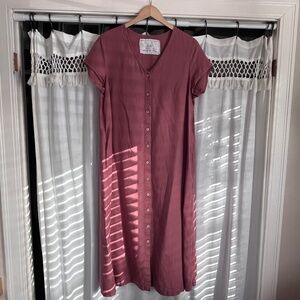 Not Perfect Linen midi dress XL